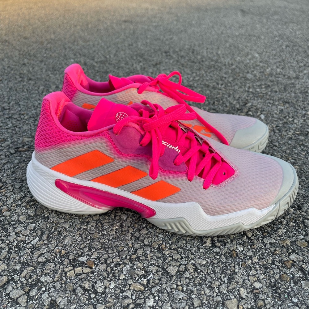 Adidas Women's Pink and Orange Sneakers